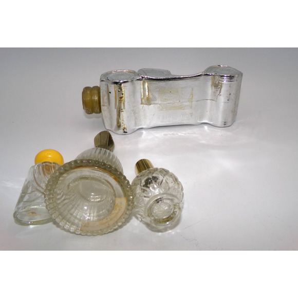 Vintage Mixed Lot AVON Men's Cologne Car Bell small bottle empty perfume bottle - Picture 7 of 12